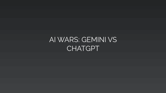 Featured Image for AI WARS: GEMINI VS
CHATGPT